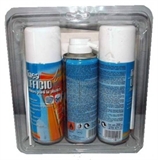 KIT PRODOTTI PULIZIA CON SPRAY 200 ML DETERGENTE ANTISTATICO, PULITORE PER PARTI PLASTICHE, ARIA COM