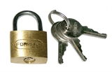 *LUCCHETTO CON CHIAVE PER CHIUSURA PC  CORPO MM. 25  CON ARCO DI 16