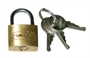 *LUCCHETTO CON CHIAVE PER CHIUSURA PC  CORPO MM. 25  CON ARCO DI 16