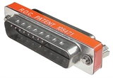 *MINI ADATTATORE NULL MODEM 25 POLI MASCHIO/FEMMINA (AB NM25)