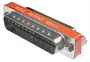 *MINI ADATTATORE NULL MODEM 25 POLI MASCHIO/FEMMINA (AB NM25)