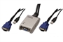 MINI SWITCH KVM UN UTENTE USB E DUE PC USB PER TASTIERA MOUSE E MONITOR VGA