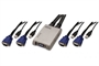 MINI SWITCH KVM UN UTENTE USB E QUATTRO PC USB PER TASTIERA MOUSE E MONITOR VGA