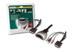 MINI SWITCH MONITOR DVI - TASTIERA E MOUSE USB - 1 UTENTE E 2 PC CON AUDIO