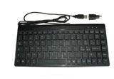 MINI TASTIERA COMBO USB + ADATTATORE PS2 COLORE NERO