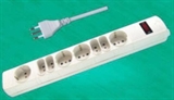 MULTIPRESA CON SPINA TRIPOLARE 16A E 4 PRESE MISTE 10/16 A.+ 4 PRESE TRIPOLARI 10 A - INTERRUTTORE O