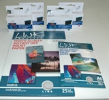OFFERTA KIT 4 CARTUCCE NERO E COLORE COMPATIBILI EPSON DX4000 T071XM, 1 CONFEZIONE DI CARTA FOTOGRAF