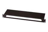 PANNELLO GESTIONE CAVI 1 UNITA' CON FORO CENTRALE PER ARMADI RACK COLORE NERO RAL 9005 (DN-19 ORG-3U