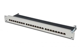 PANNELLO PATCH 19' CATEGORIA 6A SCHERMATO 24 PORTE 8 POLI RJ45