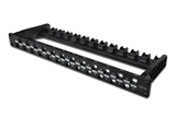 PANNELLO PATCH MODULARE 24 PORTE 1 UNITA' COLORE NERO A PORTE SFASATE (SENZA MODULI)