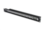 PANNELLO PATCH MODULARE 24 PORTE (VUOTO) 1 HU COLORE NERO RAL 9005