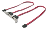 PANNELLO SLOT CON 2 PORTE SERIAL ATA (SATA) INTERNA E 2 PORTE ESATA ESTERNE 300 MBPS CM 50 (AK-ESATA