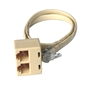 PROLUNGA CM. 30 1 PLUG 6 POLI MASCHIO A 2 PLUG 6 POLI FEMMINA