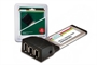 SCHEDA EXPRESS CARD COMBO CON 2 PORTE FIREWIRE 1 PORTA USB 2.0 CON SOFTWARE VIDEO
