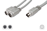 SDOPPIATORE A CAVETTO PER TASTIERA E MOUSE PS2 (ABNAK)