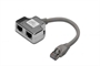 SDOPPIATORE SCHERMATO PER CAT. 5E PER 2 LINEE RJ45 (DN-93904)