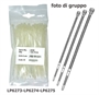 SET 100 FASCETTE IN NYLON, TESTATE UL94V-2, CARICO 50 KG. MISURE 310 X 4 mm. (AKB-4)