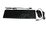SET TASTIERA USB CON MOUSE USB OTTICO NERO