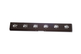 SISTEMA DI VENTILAZIONE CON 6 VALVOLE  PER ARMADIO 42 U LARGHI 800 MM. - COLORE NERO RAL 9005