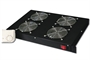 SISTEMA DI VENTILAZIONE CON TERMOSTATO MONTAGGIO FRONTALE IN ARMADIO 19'  CON 4 VENTOLE - 12,8 METRI