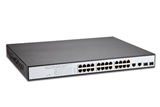 SWITCH 24 PORTE POE 10/100 CON 2 PORTE GIGABIT E 2 PORTE PER FIBRA OTTICA HALF POWER