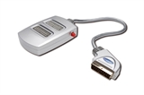 SWITCH BOX SCART 2 PORTE CON SWITCH - COLORE ARGENTO