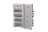 SWITCH BOX SCART 3 PORTE CON AUDIO - COLORE ARGENTO