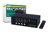 SWITCH DVI/AUDIO PER 4 PC CON 1 MONITOR DVI E ALTOPARLANTI