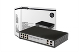 SWITCH FAST ETHERNET POE 8 PORTE 10/100 RJ45 + 2 PORTE PER MODULI SFP FIBRA OTTICA