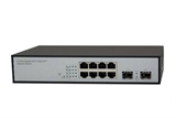 SWITCH GIGABIT 8 PORTE RJ45 CON 2 PORTE SFP PER FIBRA OTTICA