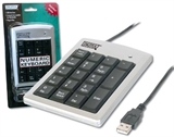 TASTIERA NUMERICA AGGIUNTIVA CON CONNETTORE USB AUTOALIMENTATA, MISURE 134 x 94 x 20 mm