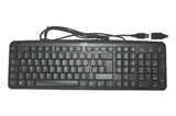TASTIERA USB 108 TASTI CON ADATTATORE PS2 COLORE NERO