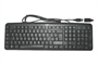 TASTIERA USB 108 TASTI CON ADATTATORE PS2 COLORE NERO