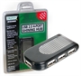 USB 2.0 HUB 4 PORTE ILLUMINATO LED BLU CON ALIMENTATORE INCLUSO
