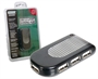 USB 2.0 HUB 4 PORTE LED BLU